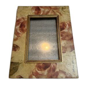 Cheri Bloom  Antique Rose Shabby Chic Design 5.5" x 4" Resin Photo Frame